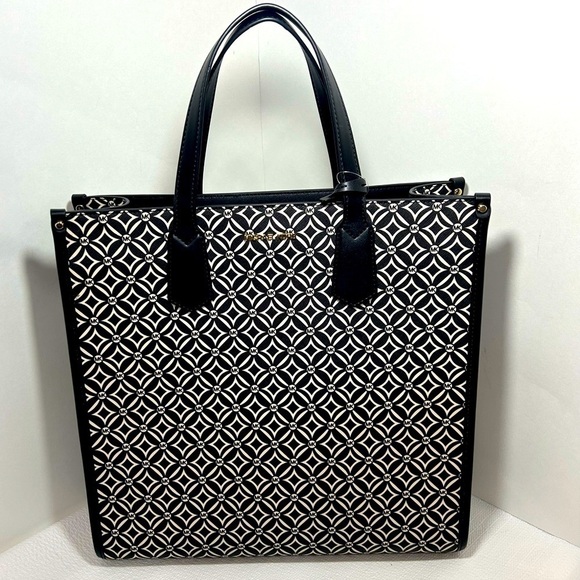 Michael Michael Kors Large Black/Ltd Cream Multi NS Tote - Picture 6 of 14